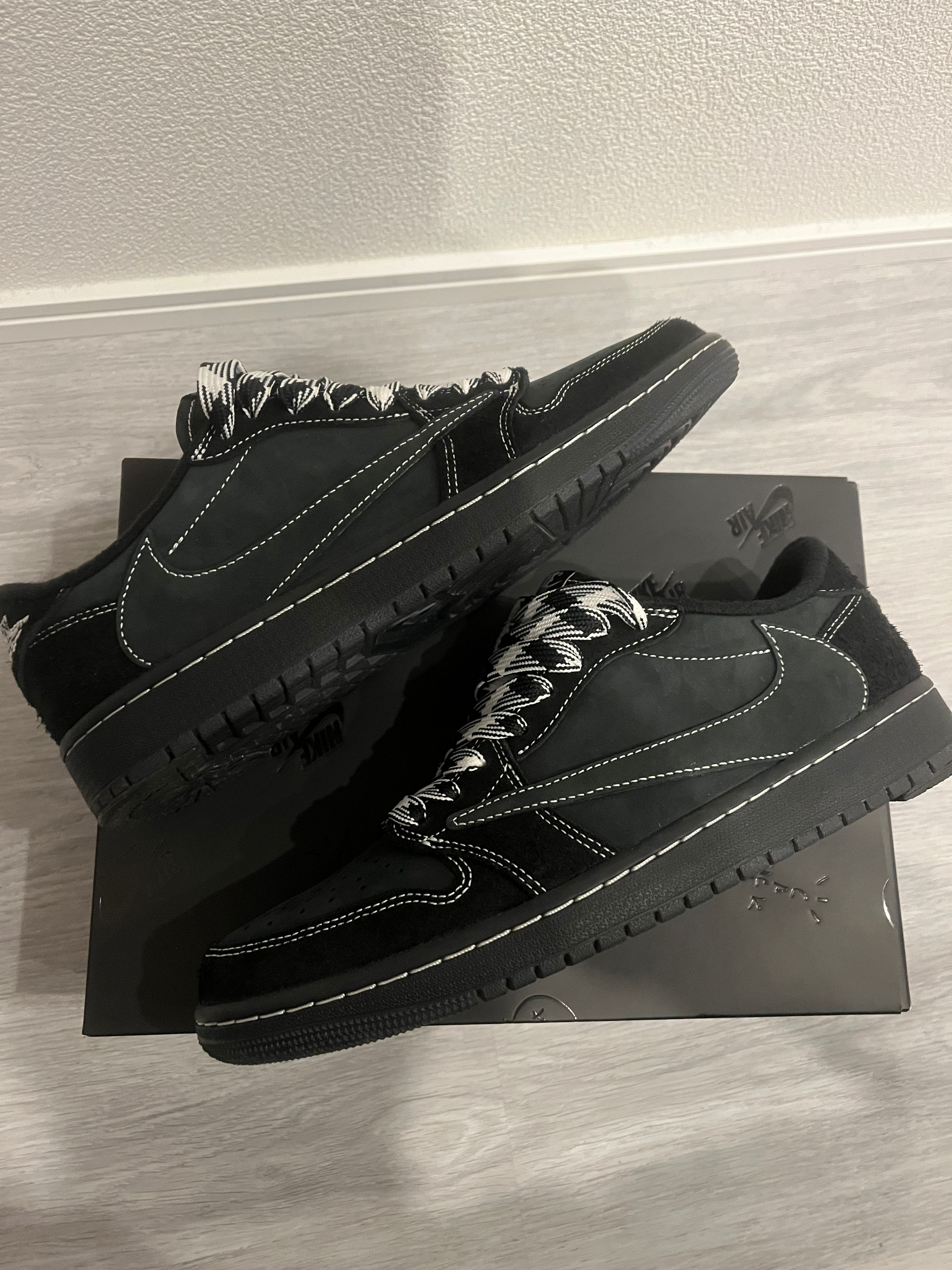 Travis Scott × Nike Air Jordan 1 Low OG SP "Black Phantom"