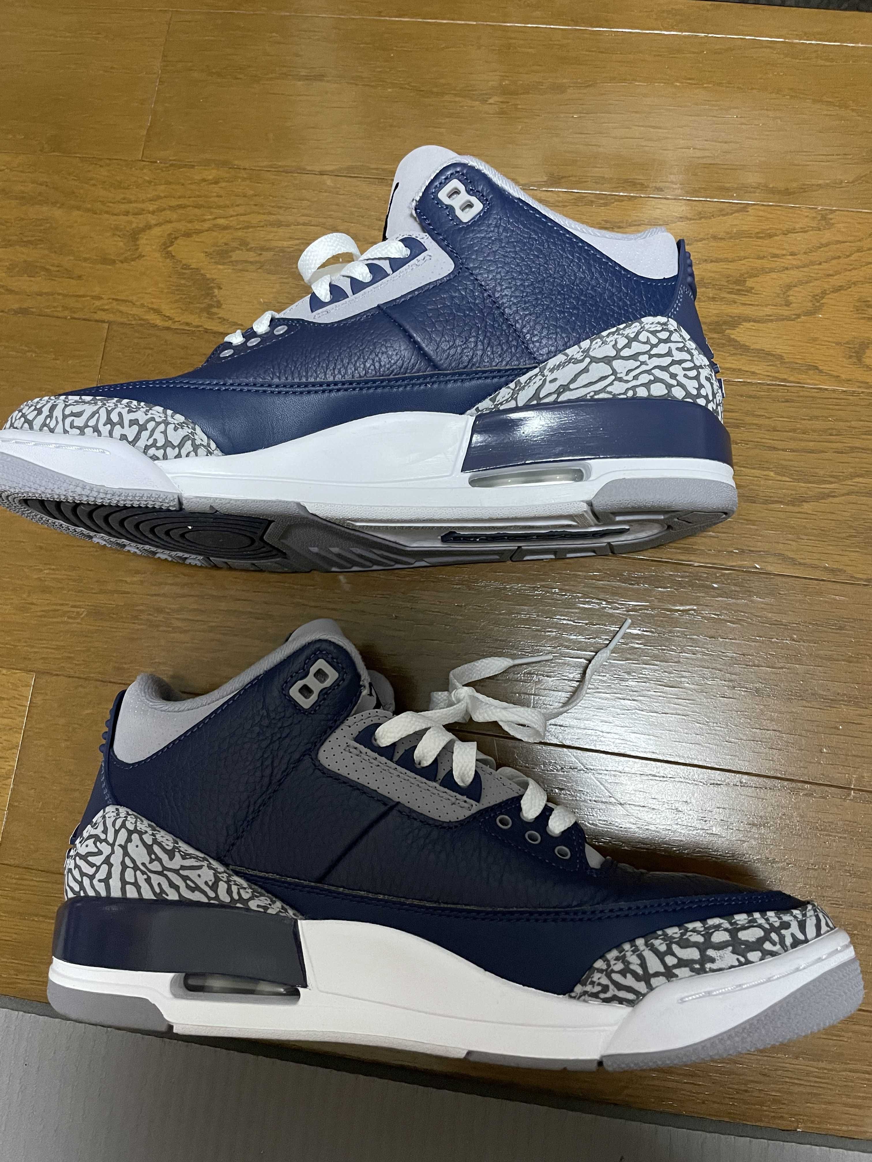 NIKE AIR JORDAN 3 MID NIGHT NAVY 29cm 中古 Nike Air Jordan 3 Retro Midnight Navy Mens & GS CT8532-140