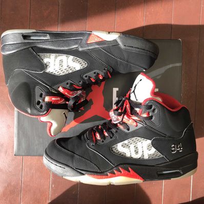 Supreme × Nike Air Jordan 5 Retro "Black"