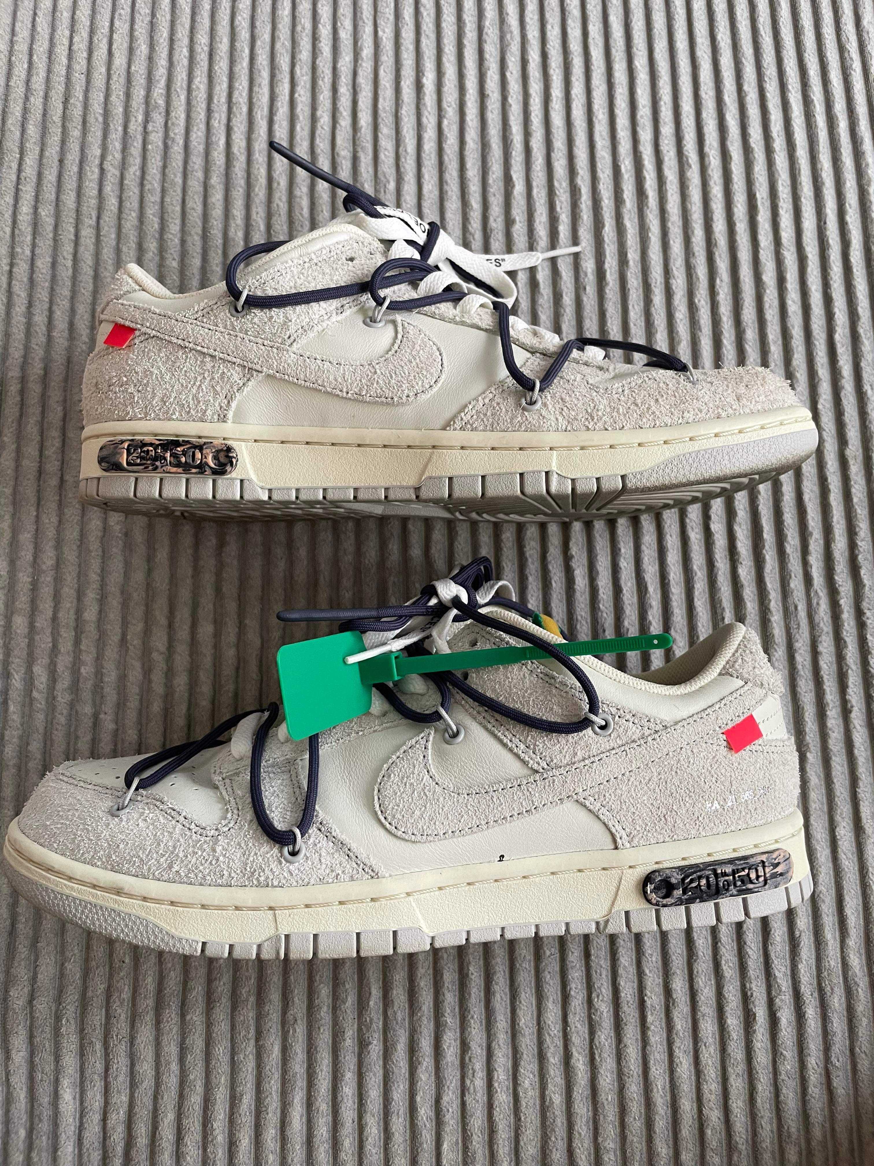 Off-White × Nike Dunk Low "Sail/Neutral Grey/Gridiron"