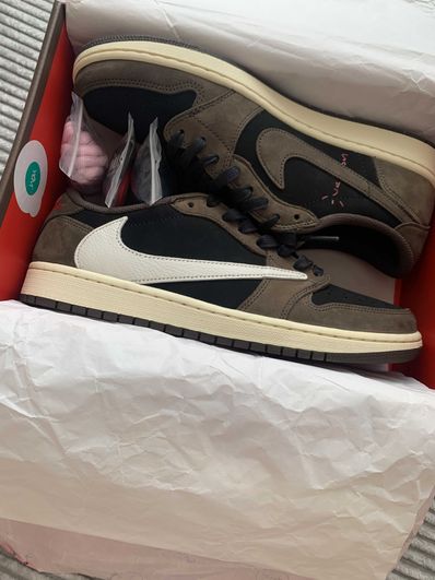 Travis Scott × Nike Air Jordan 1 Low OG SP-T "Black/Dark Mocha"