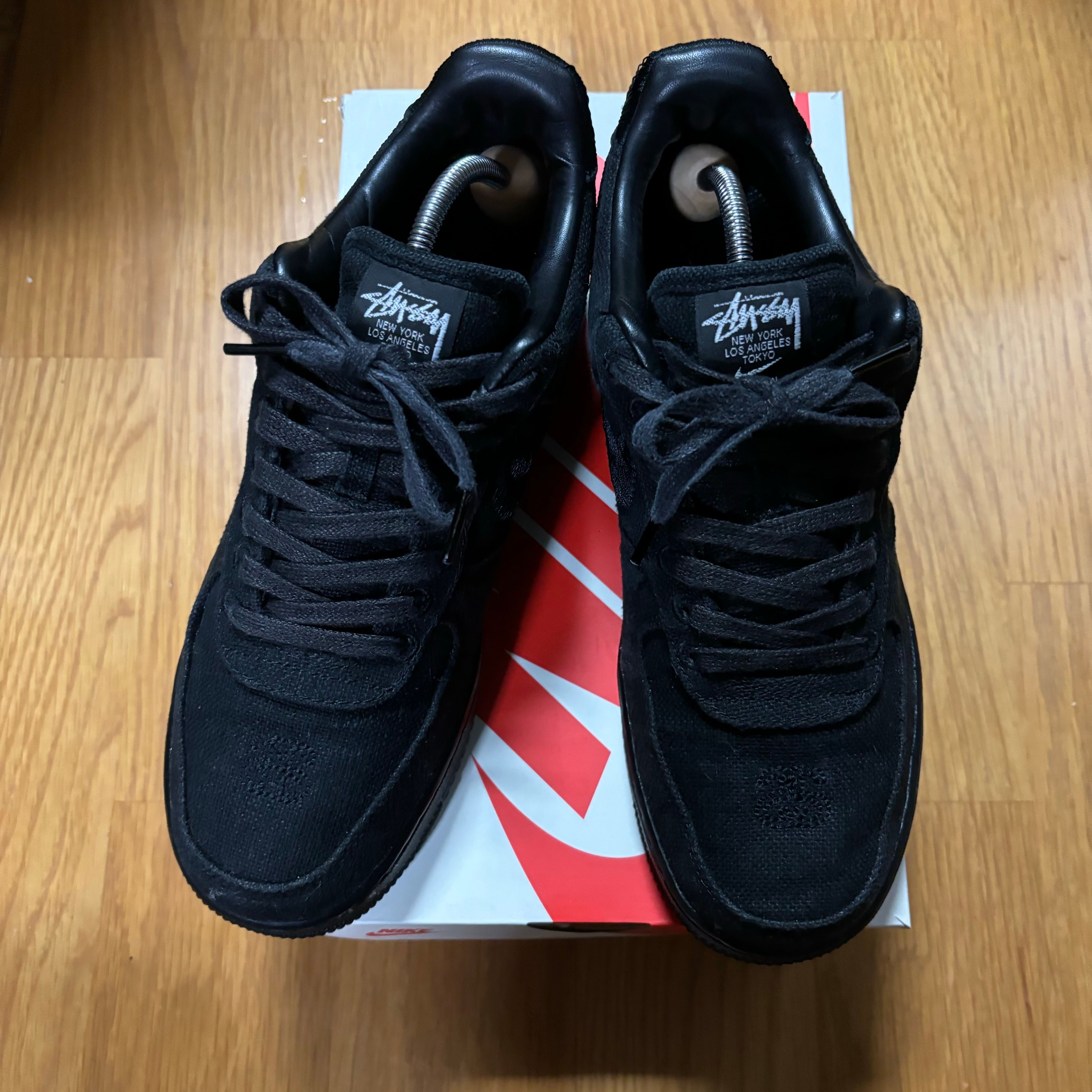Stussy × Nike Air Force 1 Low "Triple Black"