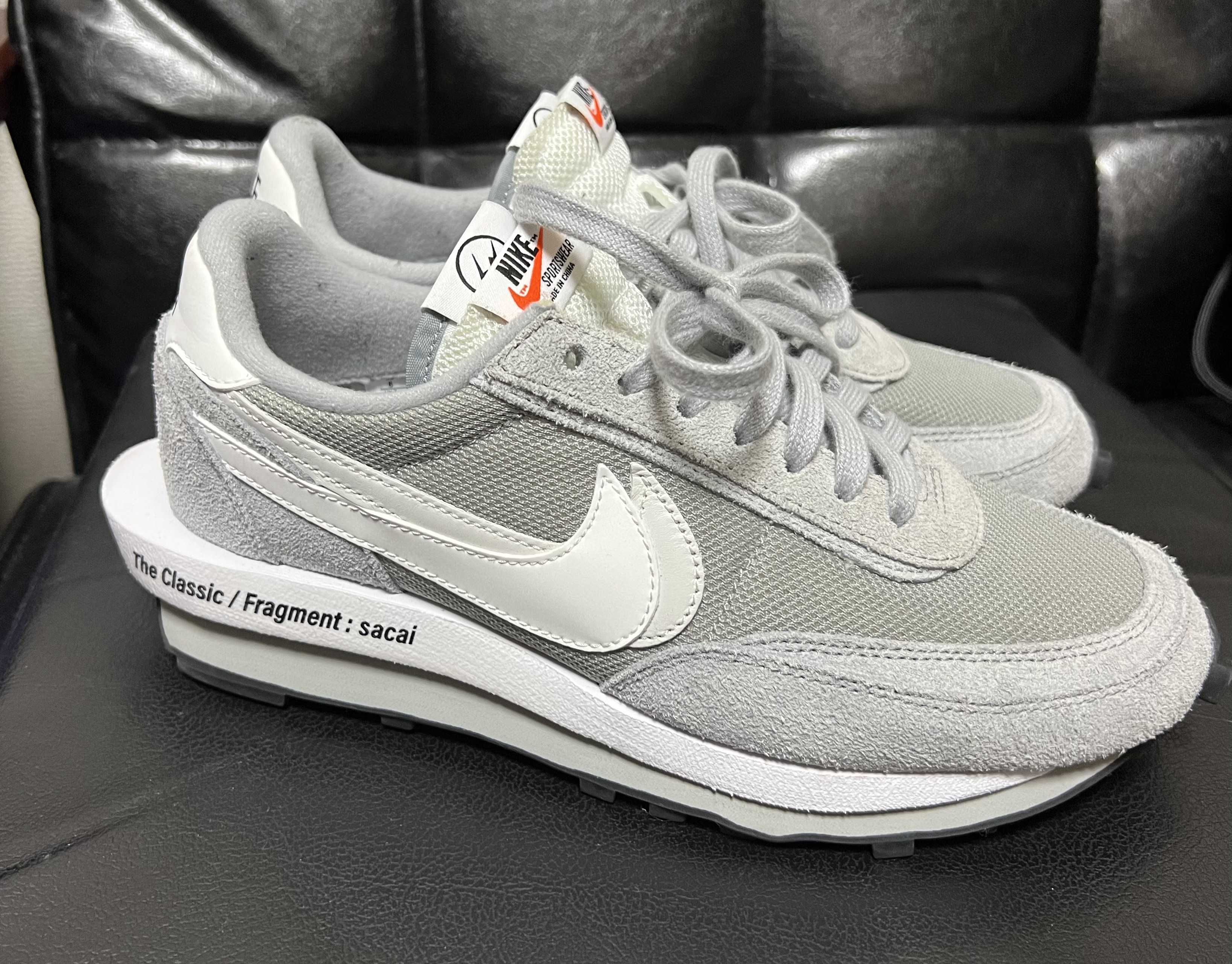 Fragment × sacai × Nike LD Waffle "Light Smoke Grey"