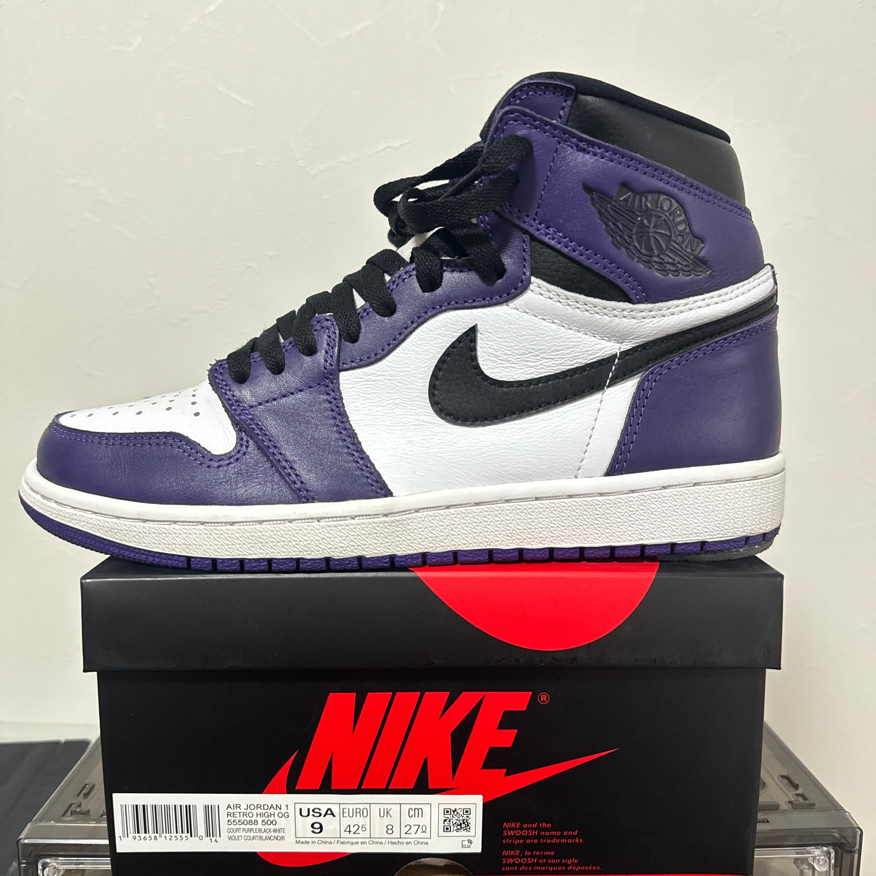 Nike Air Jordan 1 Retro High OG "Court Purple/White/Black" (2020)