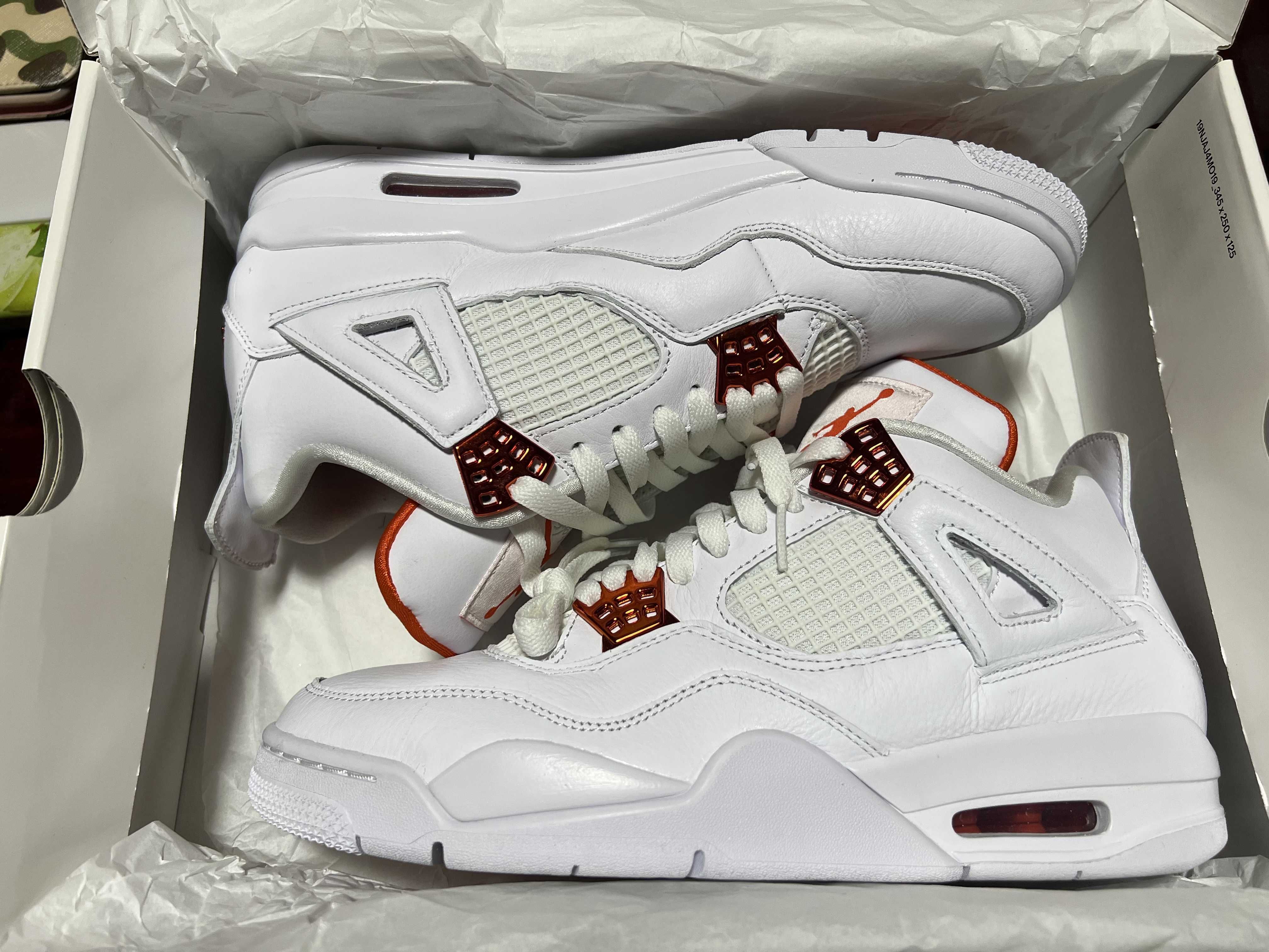 Nike Air Jordan 4 Retro "White/Team Orange"
