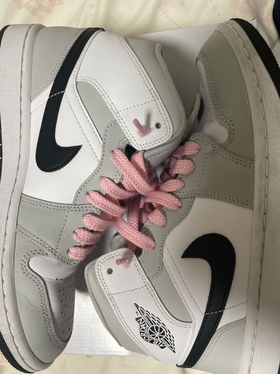 Nike Women's Air Jordan 1 Mid "Grey Fog/White/Black"