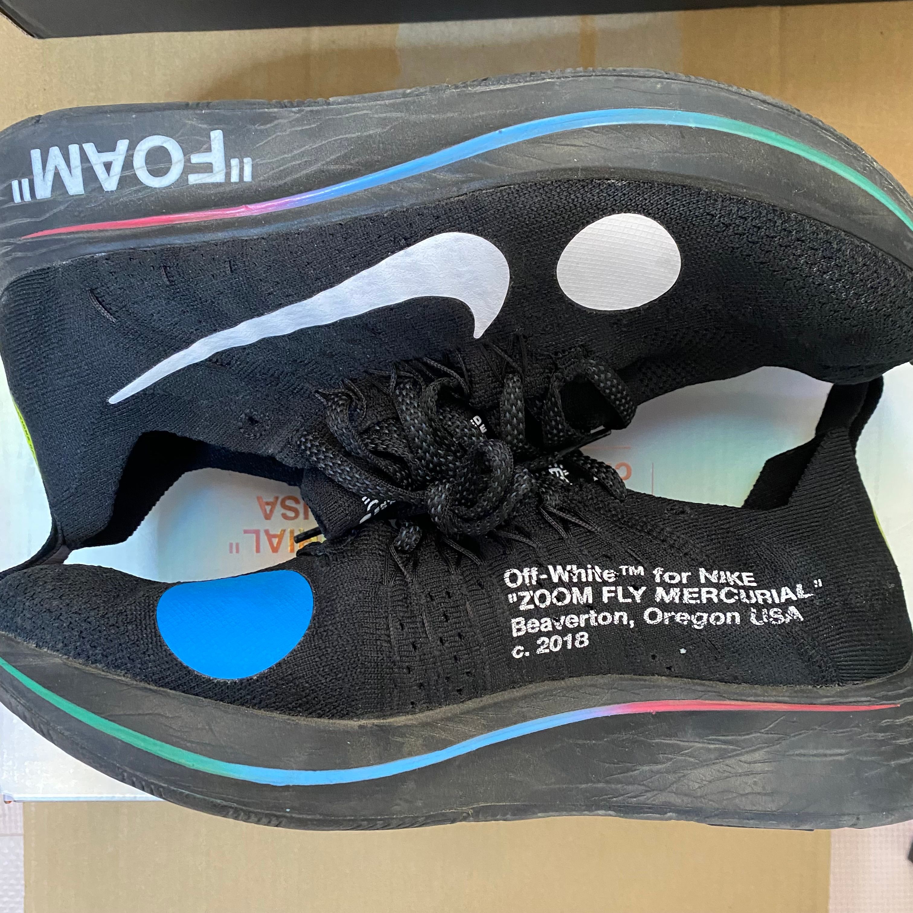 Off-White × Nike Zoom Fly Mercurial Flyknit "Black/White/Volt"