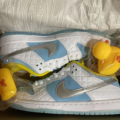 FTC × Nike SB Dunk Low "White/Blue"