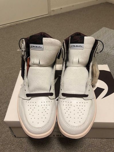 A Ma Maniere × Nike Air Jordan 1 Retro High OG "Sail and Burgundy"