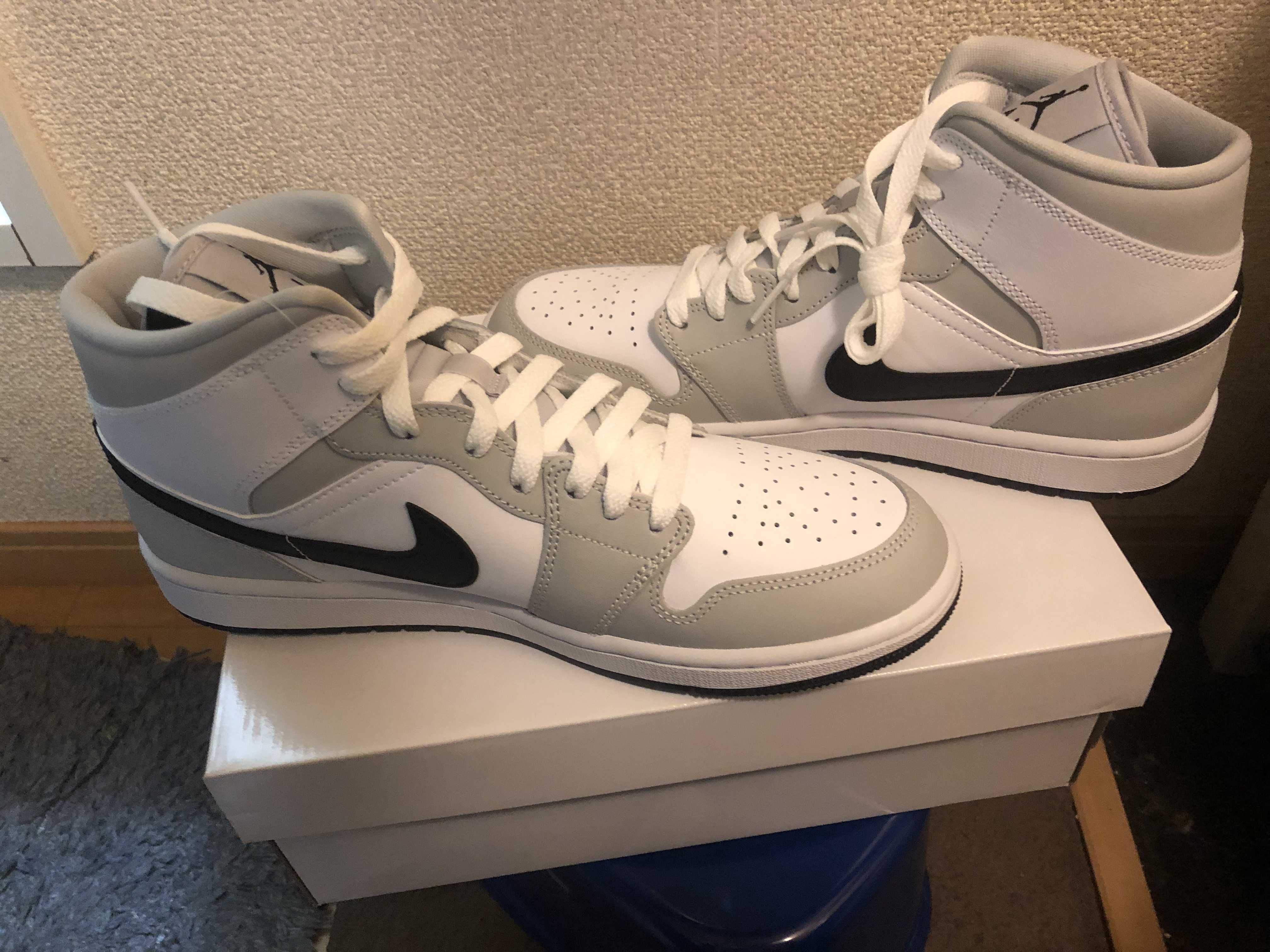 Nike Women's Air Jordan 1 Mid "Grey Fog/White/Black"