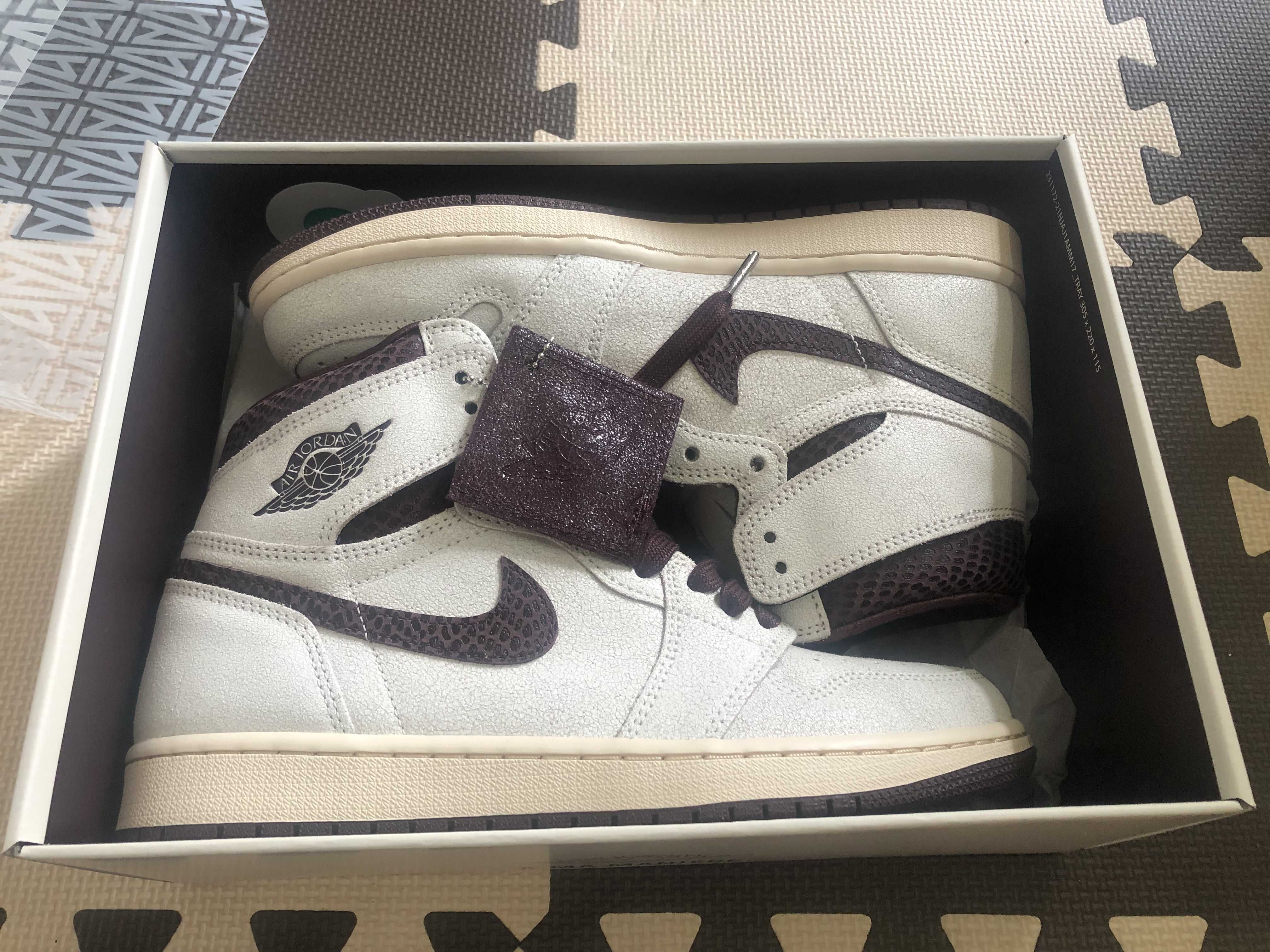 A Ma Maniere × Nike Air Jordan 1 Retro High OG "Sail and Burgundy"