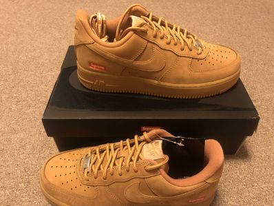 Supreme × Nike Air Force 1 Low "Flax/Wheat"