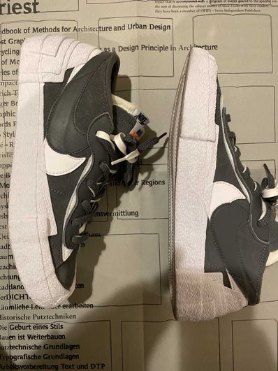 Sacai × Nike Blazer Low "Iron Grey"