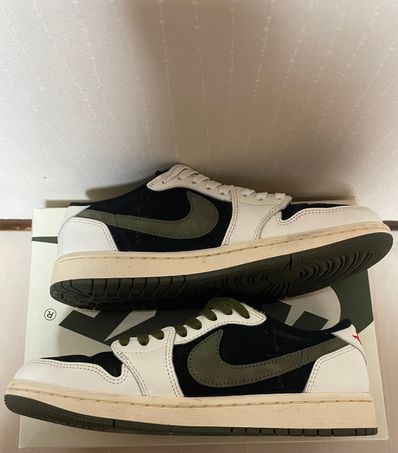 Travis Scott × Nike Women's Air Jordan 1 Low OG "Medium Olive"