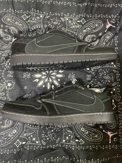 Travis Scott × Nike Air Jordan 1 Low OG SP "Black Phantom"