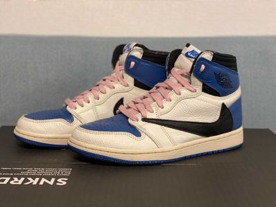 Travis Scott × fragment design × Nike Air Jordan 1 Retro High OG SP "Military Blue"