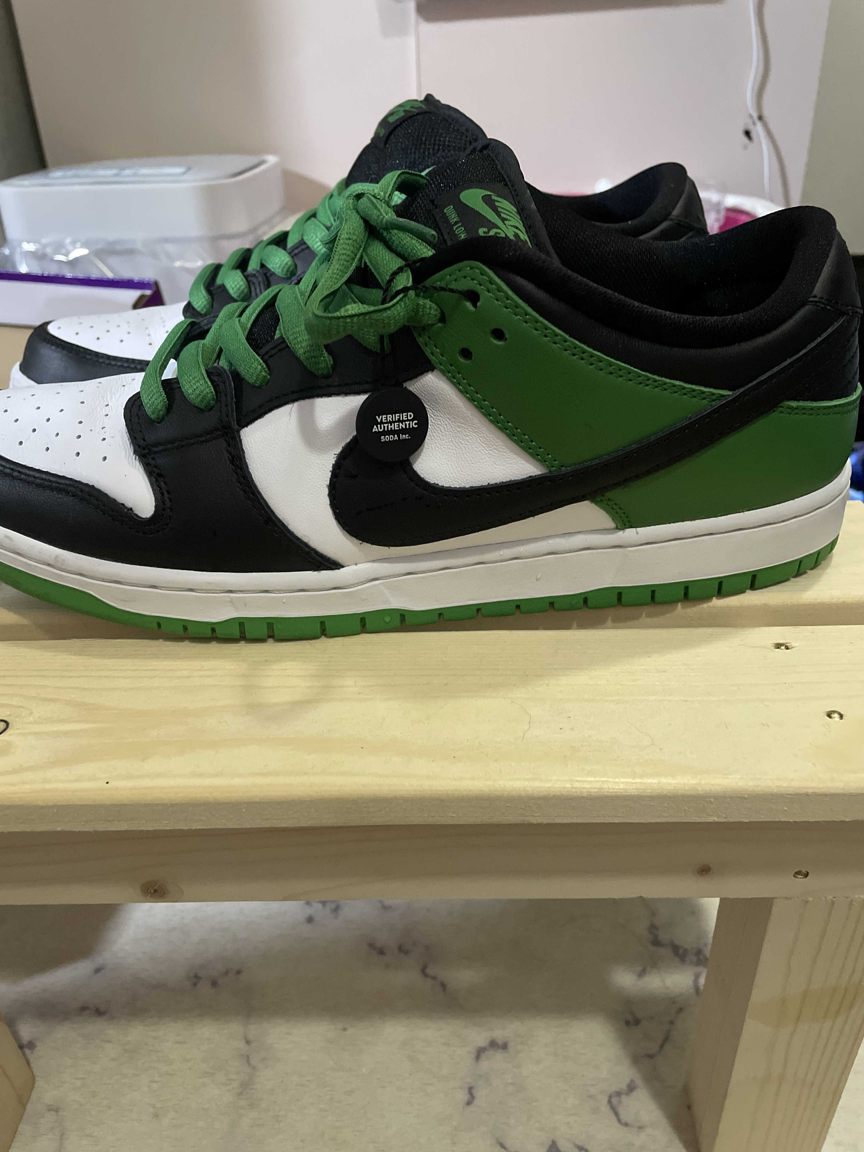 Nike SB Dunk Low Pro "Black and Classic Green"