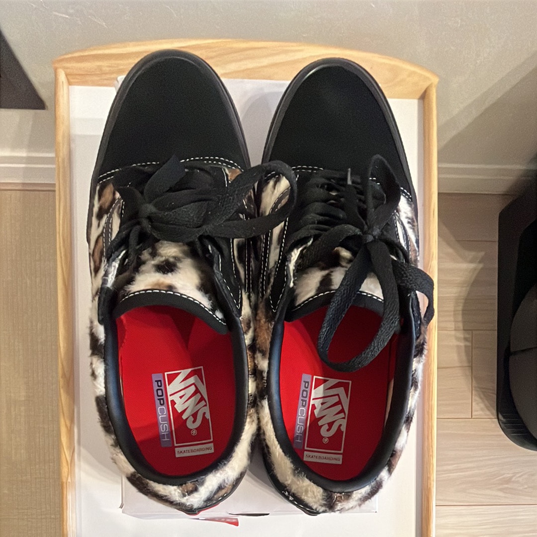 Supreme × Vans Leopard Old Skool "Black"