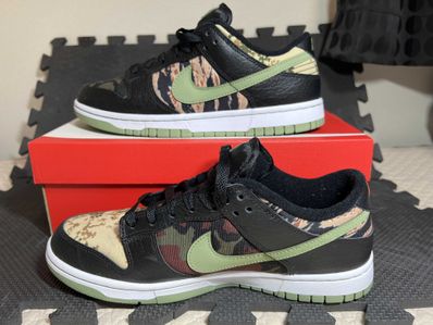 NIKE DUNK LOW SE "BLACK MULTI CAMO"
