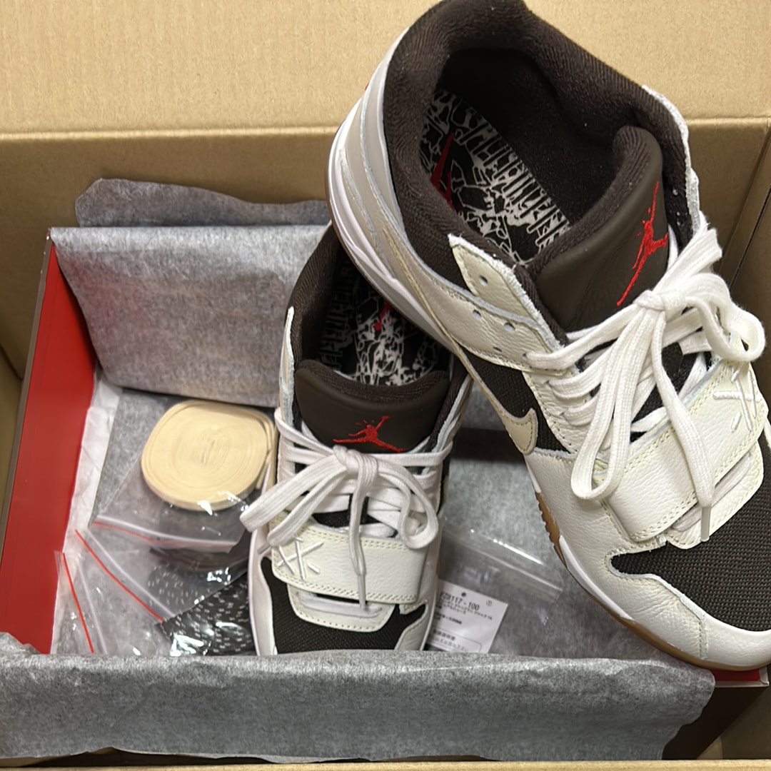 Travis Scott × Nike Jordan Jumpman Jack TR "Sail and Dark Mocha"