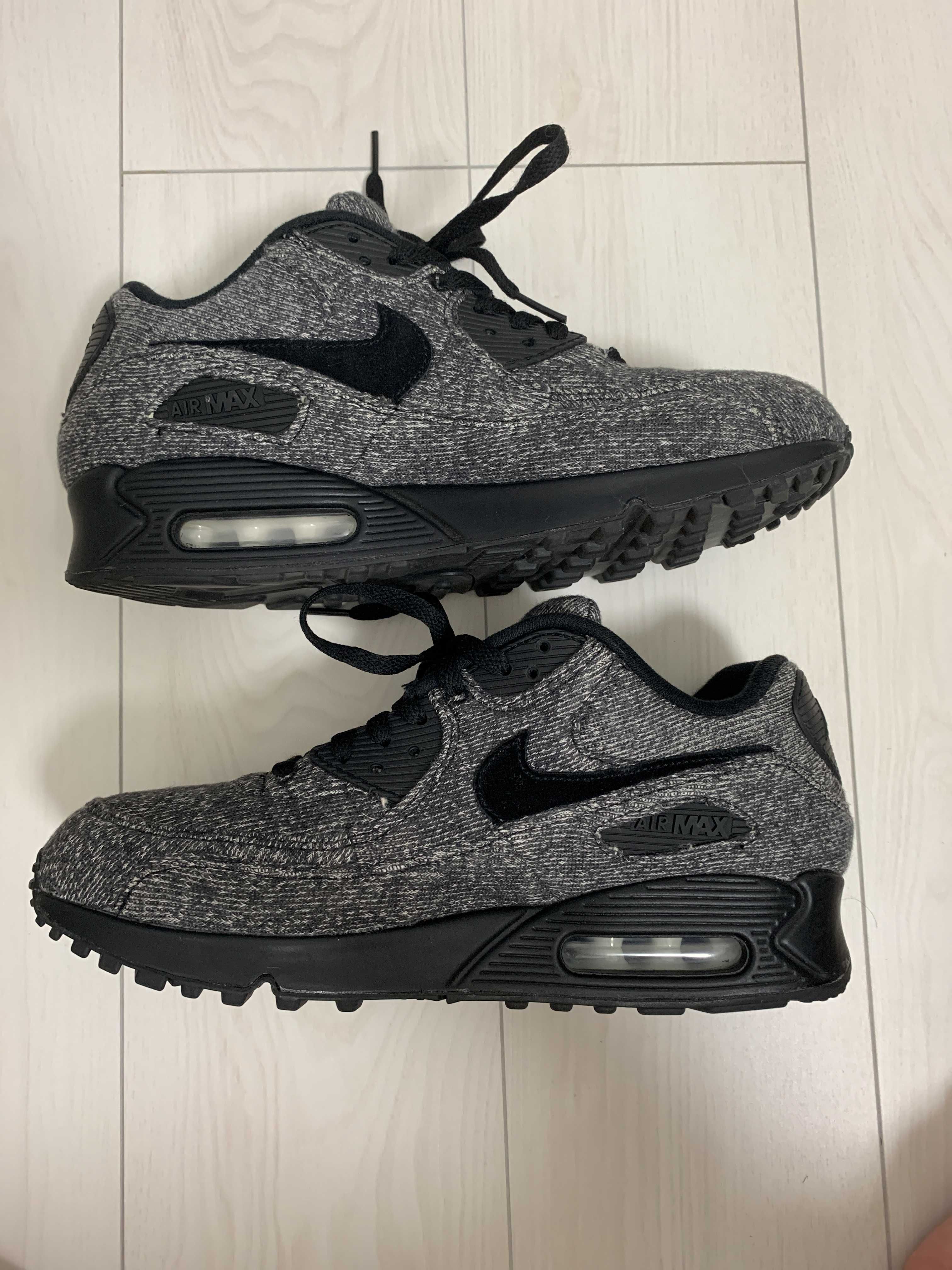 LOOPWHEELER × Nike Air Max 90 "Grey/Black"