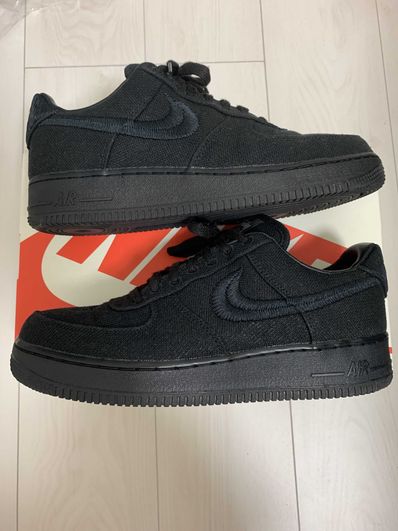 Stussy × Nike Air Force 1 Low "Triple Black"