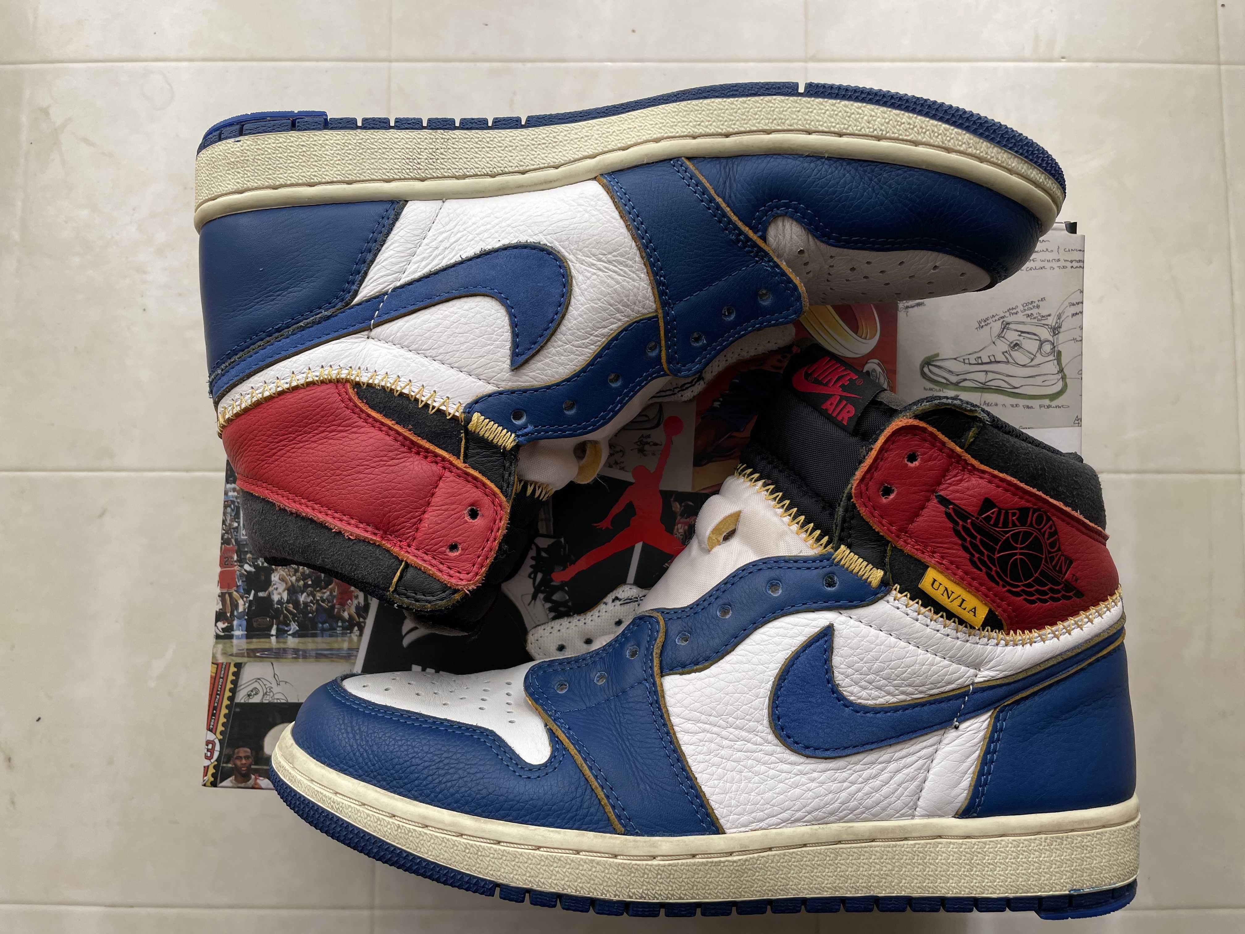 Union × Nike Air Jordan 1 Retro High OG NRG "Storm Blue/Varsity Red"