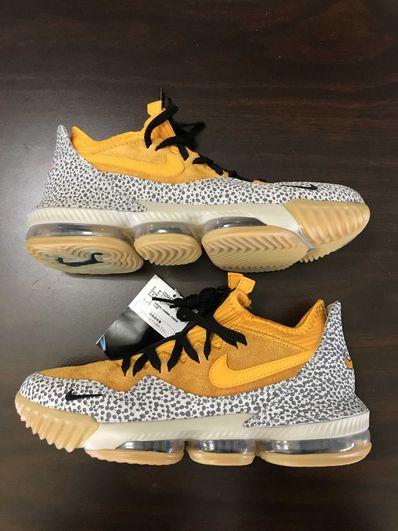 atmos × Nike LeBron 16 Low "Safari" (CD9471-800/CI3358-800)