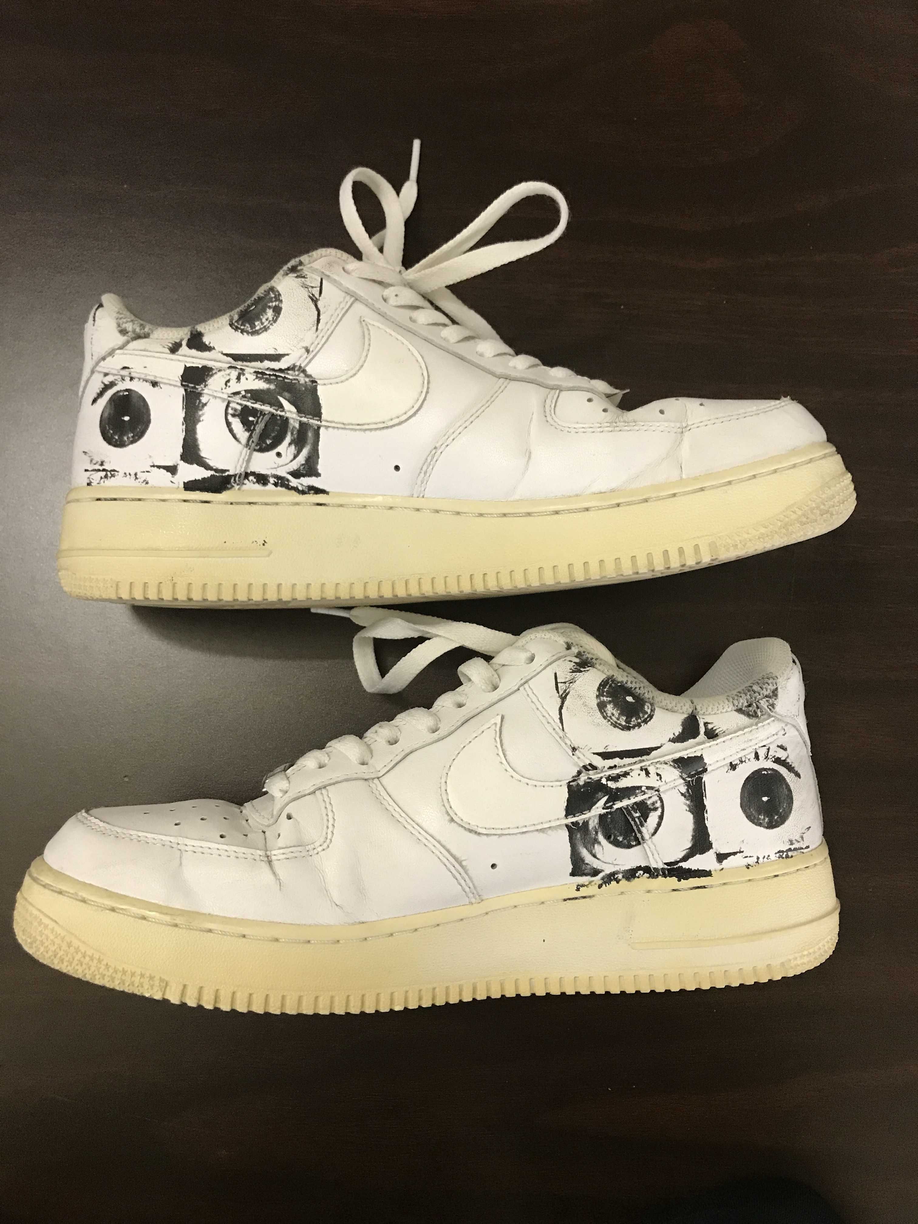Supreme × COMME des GARCONS SHIRT × Nike Air Force 1 Low "White"