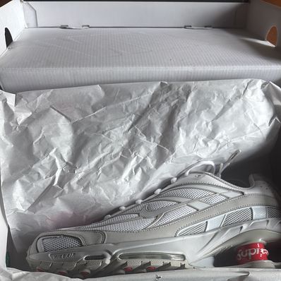 Supreme × Nike Shox Ride 2 "White/Grey Fog/Flat Platinum"