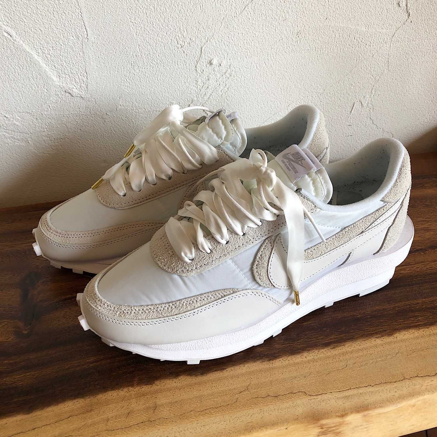 sacai × Nike LDV Waffle "Triple White"