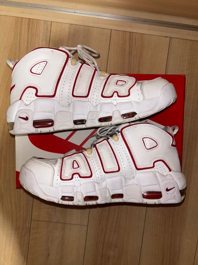 NIKE AIR MORE UPTEMPO "WHITE/VARSITY RED" (2021)