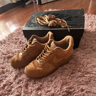 Supreme × Nike Air Force 1 Low "Flax/Wheat"