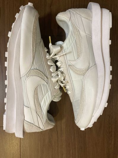 sacai × Nike LDV Waffle "Triple White"