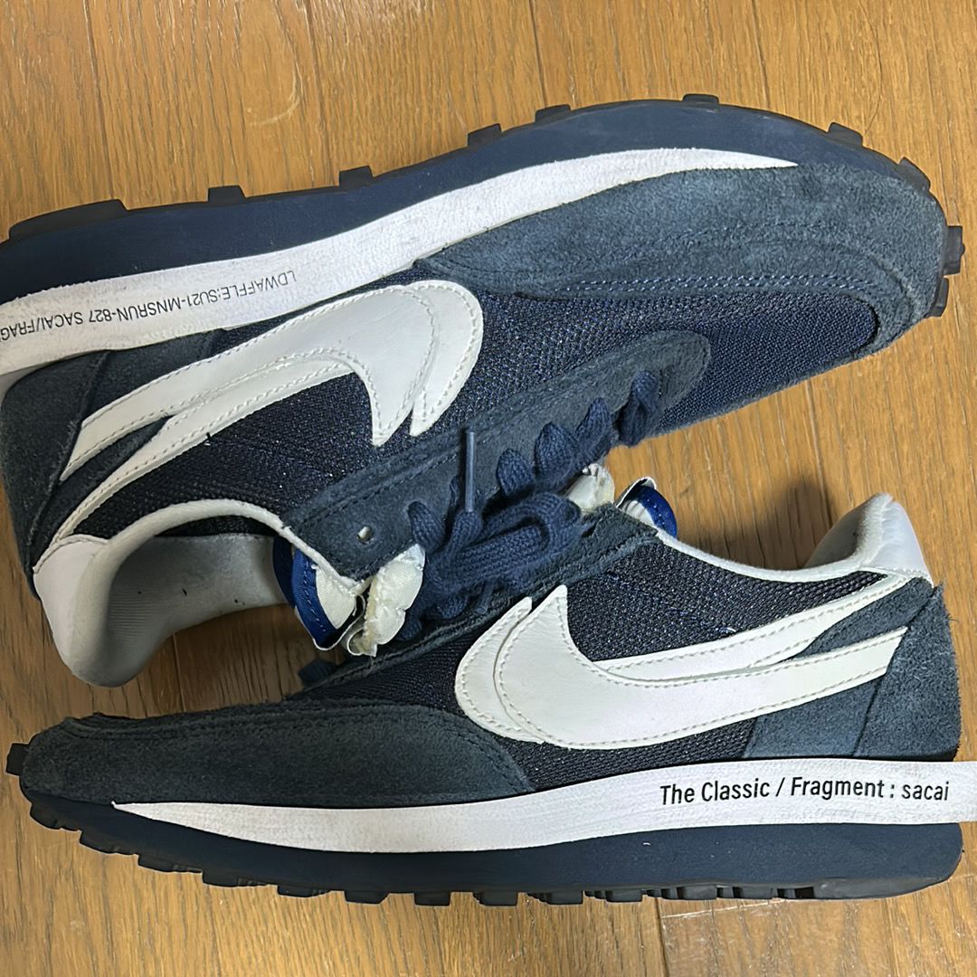 Fragment × sacai × Nike LD Waffle "Blackended Blue"