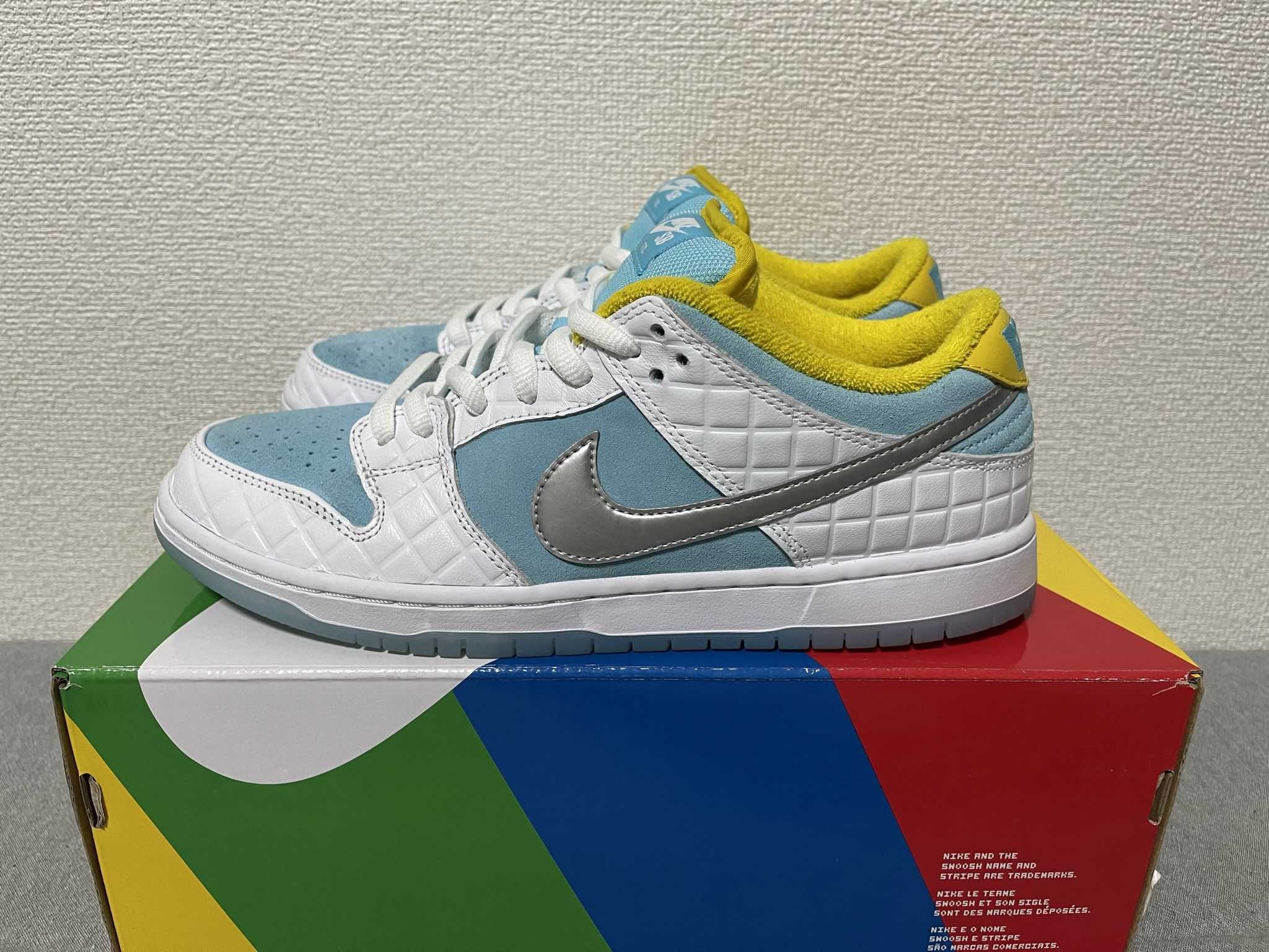 FTC × Nike SB Dunk Low "White/Blue"