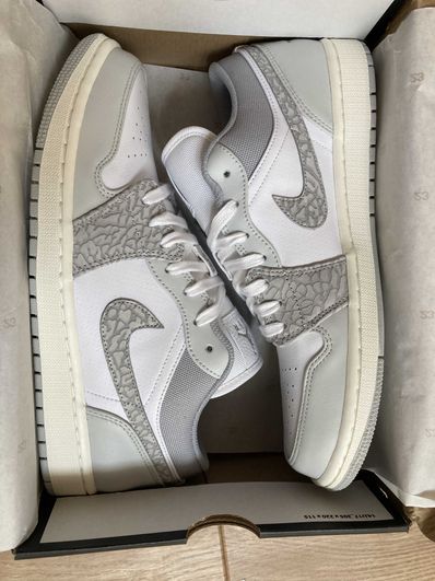 Nike Air Jordan 1 Low Premium "Elephant Print/Safari"