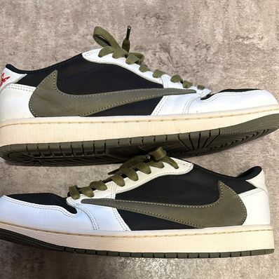 Travis Scott × Nike Women's Air Jordan 1 Low OG "Medium Olive"