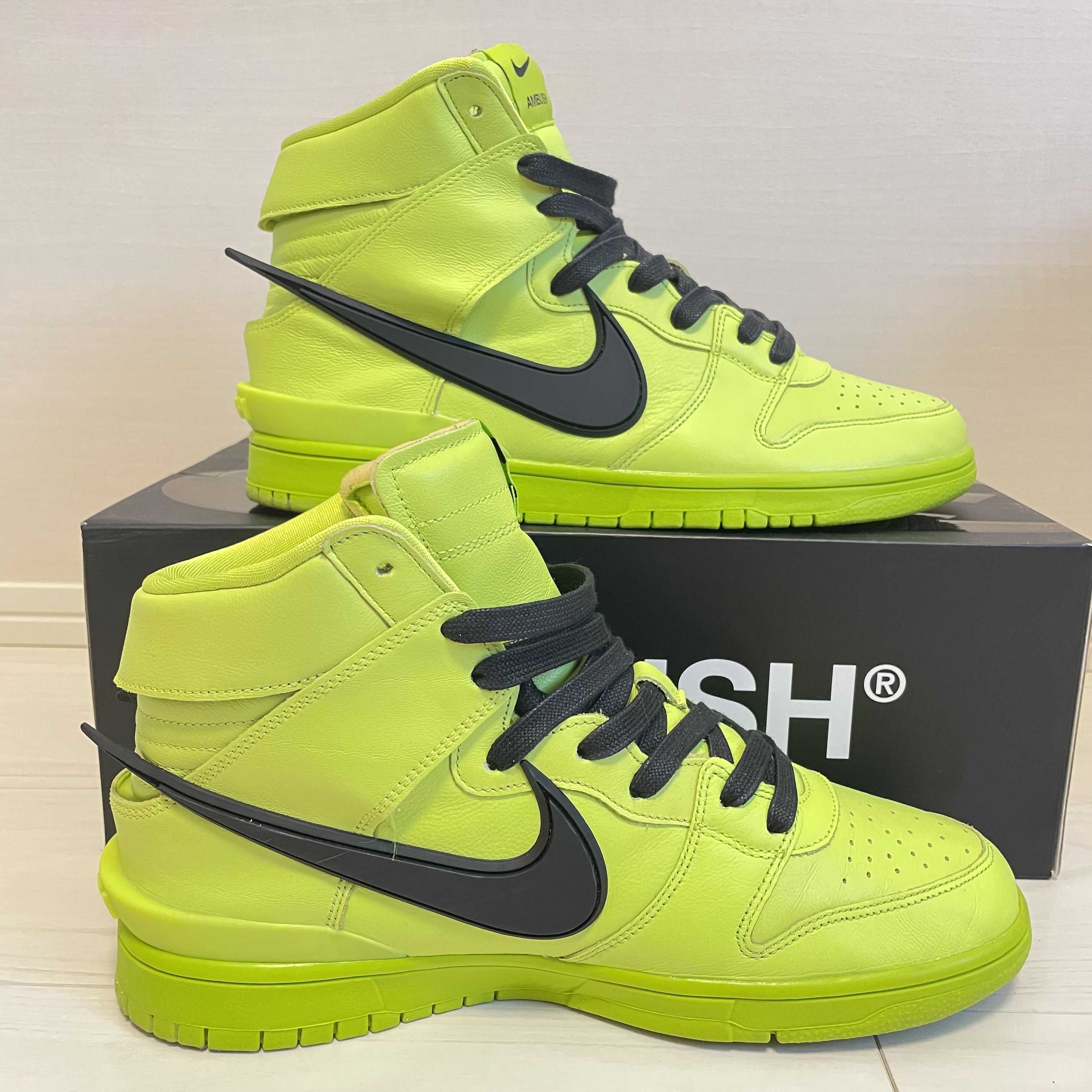 AMBUSH × NIKE DUNK HIGH "FLASH LIME"