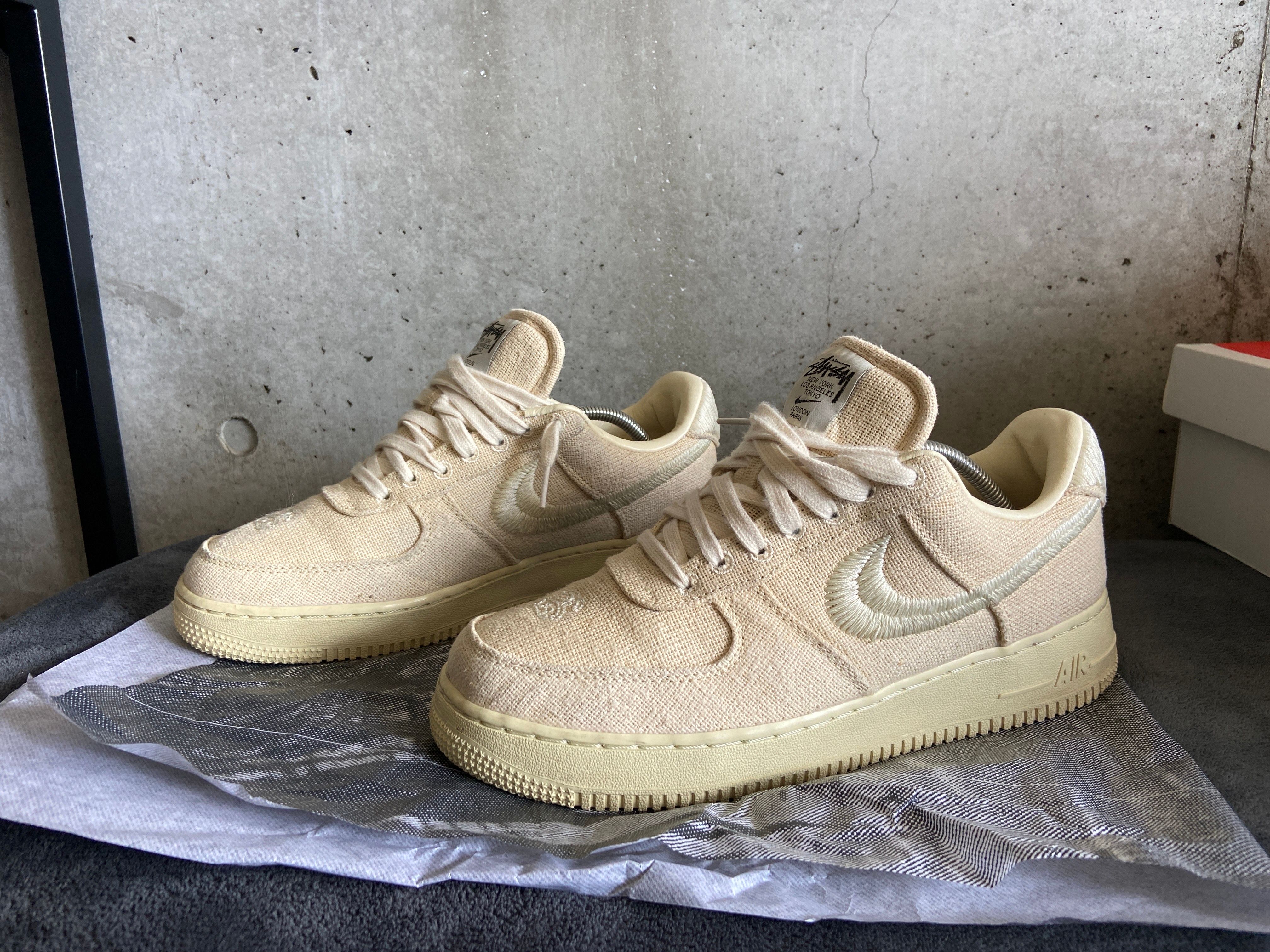 Stussy × Nike Air Force 1 Low "Fossil Stone"