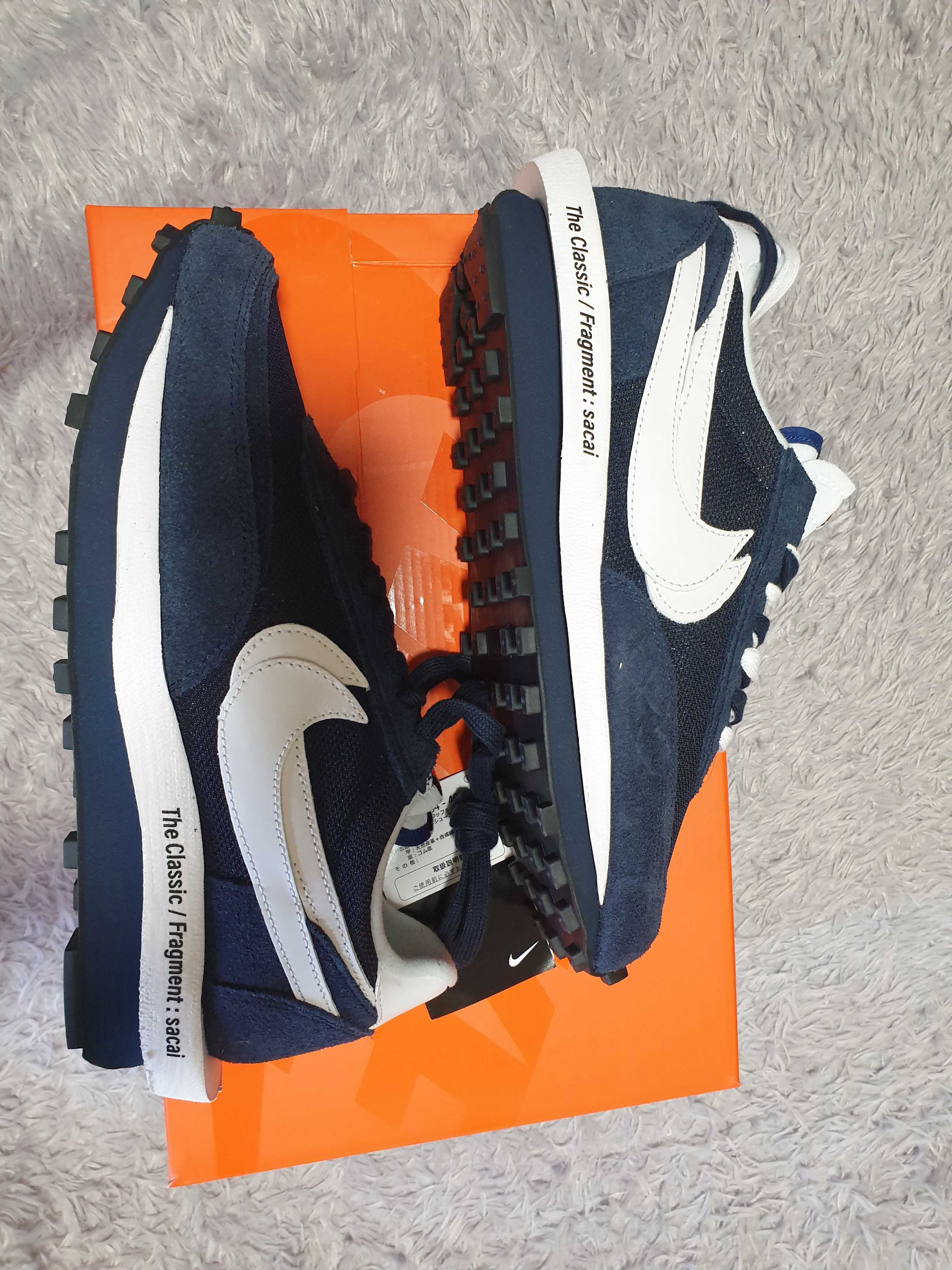 Fragment × sacai × Nike LD Waffle "Blackended Blue"