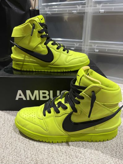 AMBUSH × NIKE DUNK HIGH "FLASH LIME"