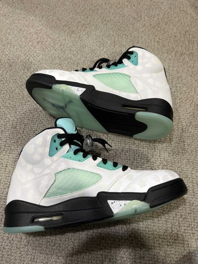 Nike Air Jordan 5 "White/Black/Island Green"
