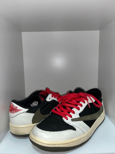 Travis Scott × Nike Women's Air Jordan 1 Low OG "Medium Olive"