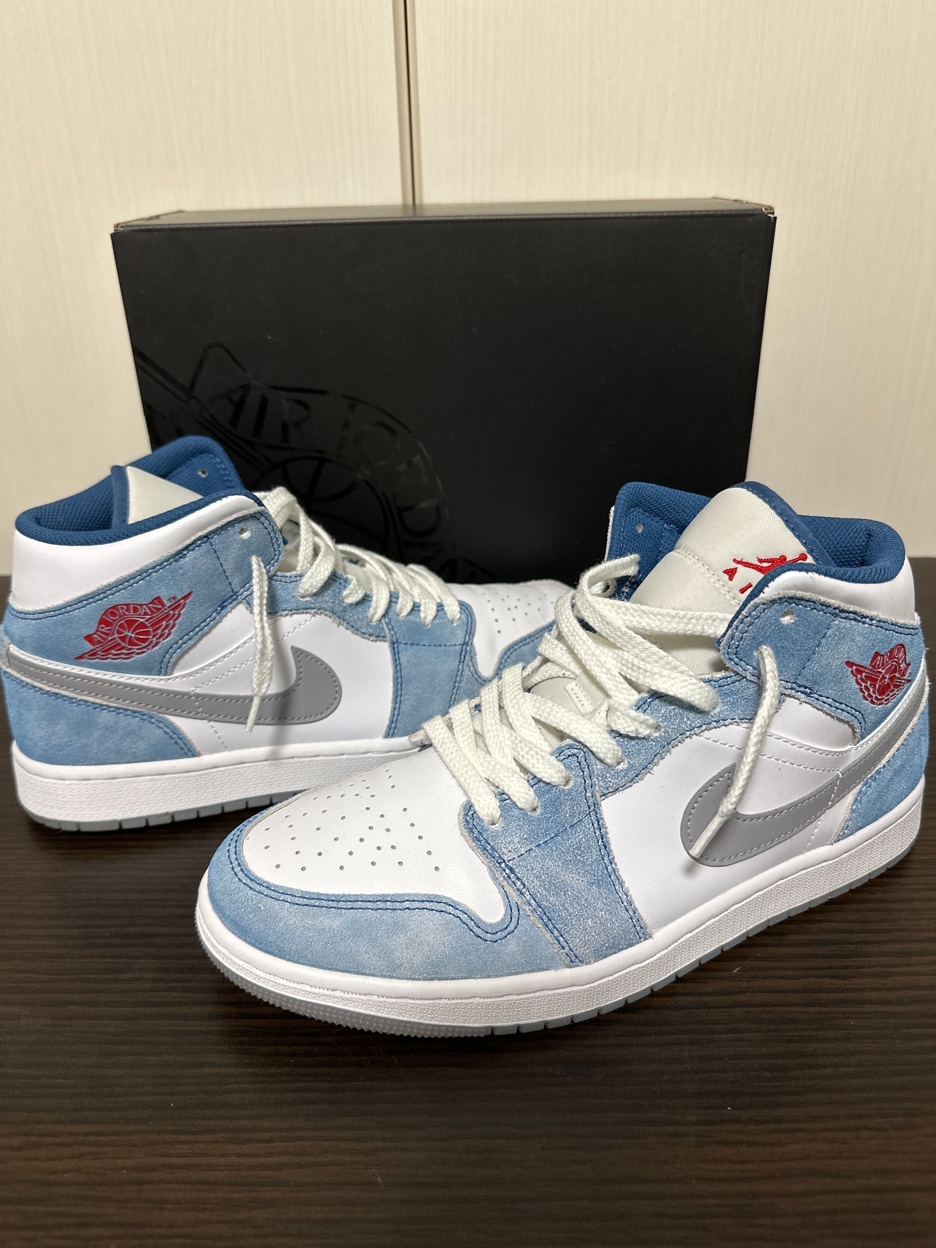 Nike Air Jordan 1 Mid SE "White/Hyper Royal/Red"