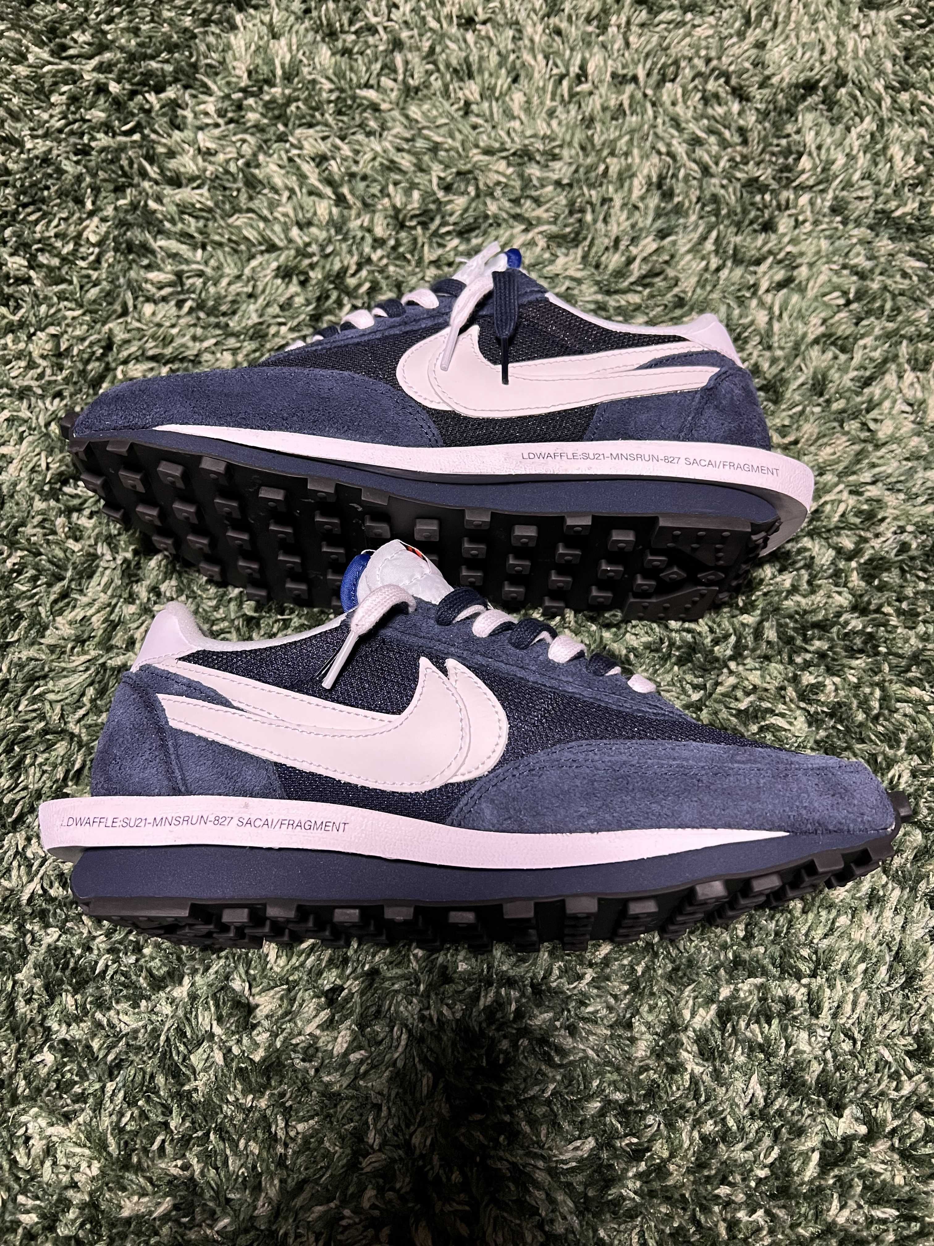 Fragment × sacai × Nike LD Waffle "Blackended Blue"