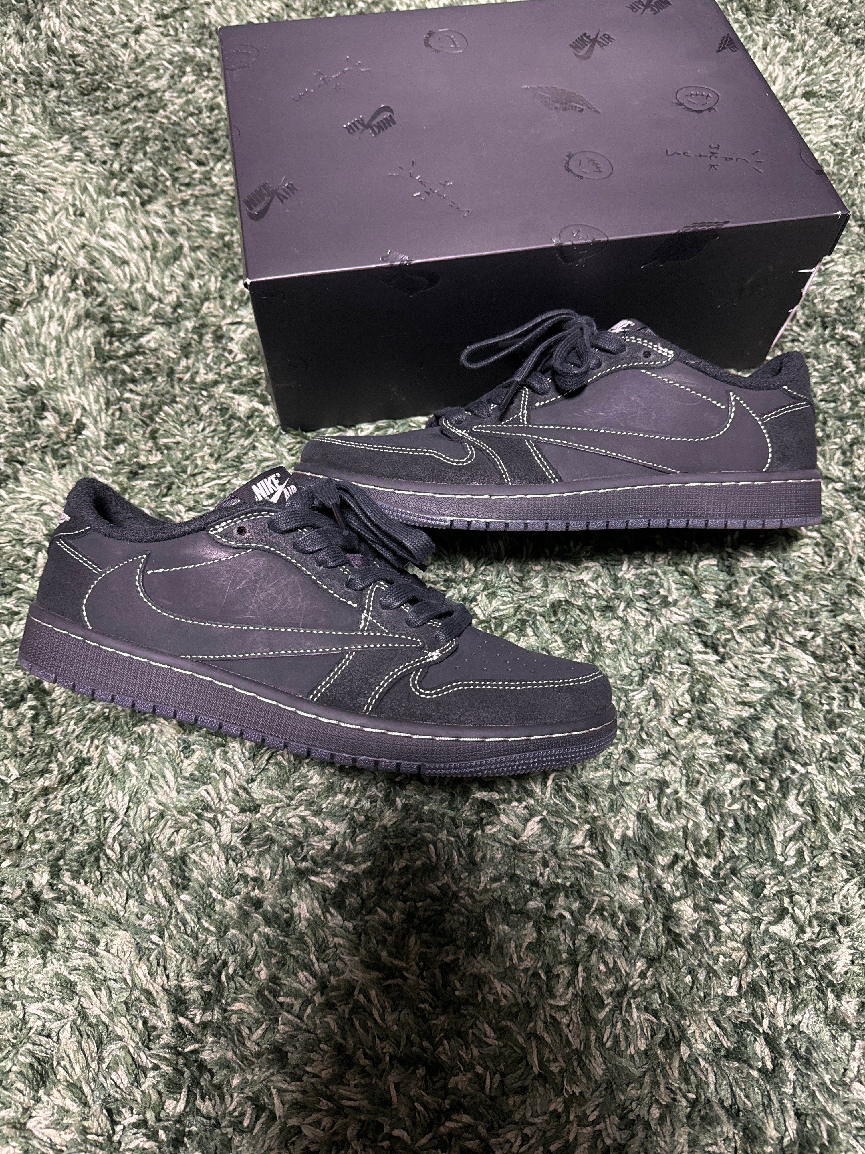 Travis Scott × Nike Air Jordan 1 Low OG SP "Black Phantom"