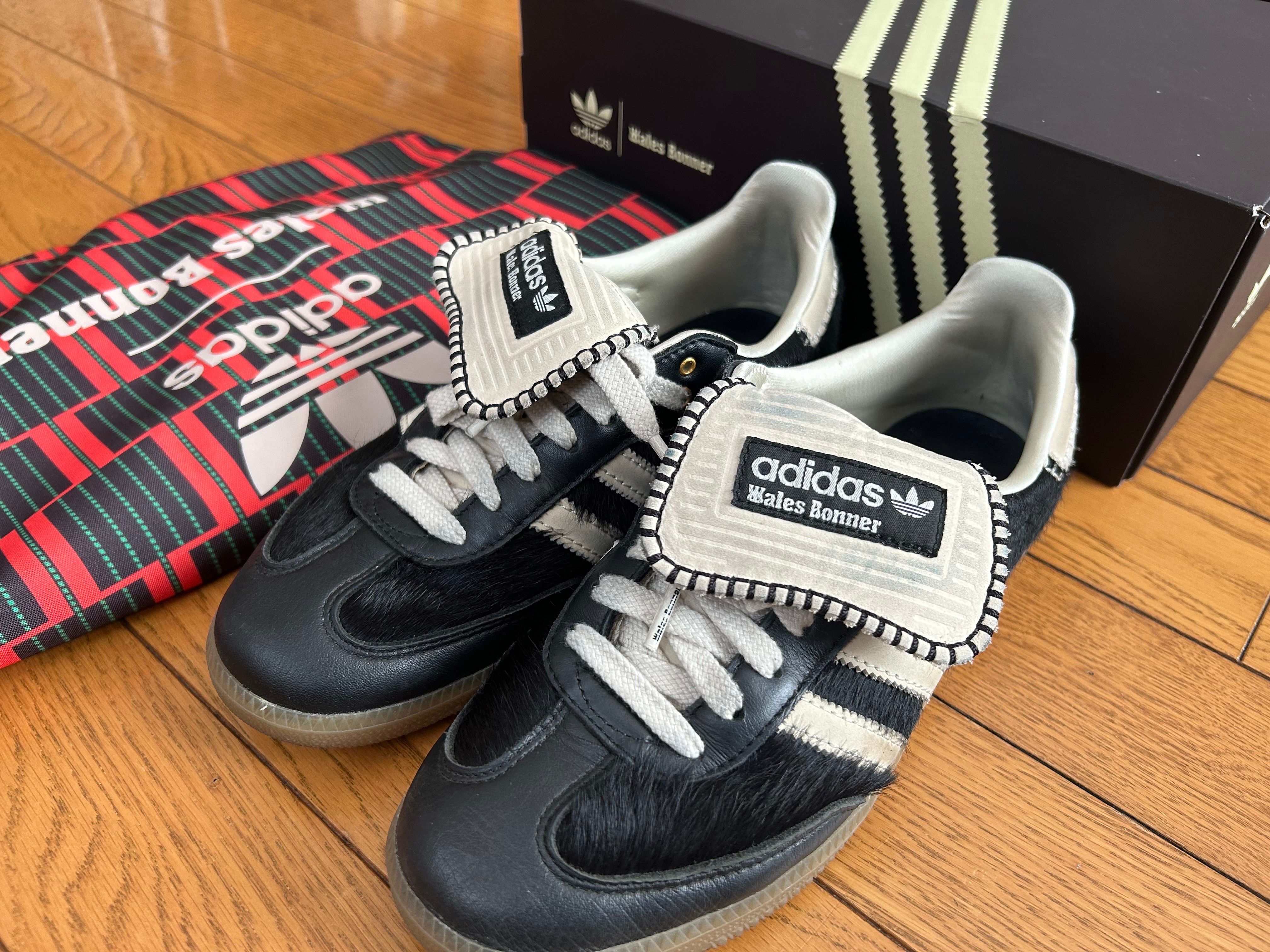 Wales Bonner × adidas Samba Pony Tonal Low "Core Black/Cream White"