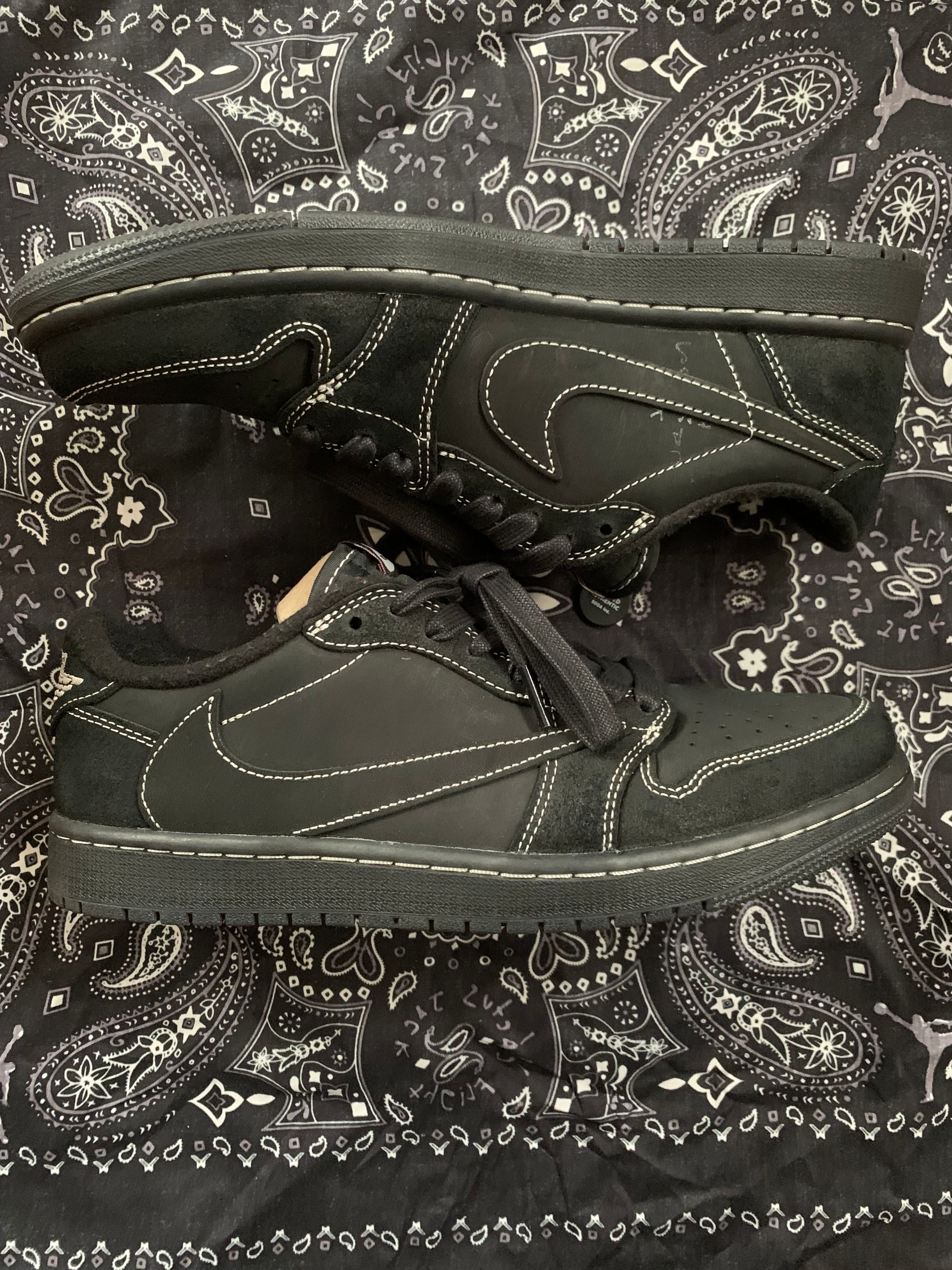 Travis Scott × Nike Air Jordan 1 Low OG SP "Black Phantom"