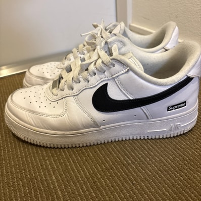 Supreme × Nike Air Force 1 Low "White/Black"